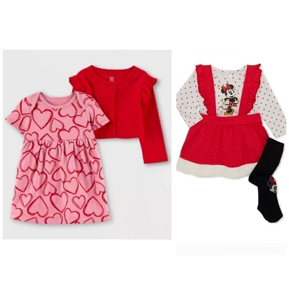 Nwt Disney Minnie Mouse Girls Clothes Bundle - Picture 1 of 11